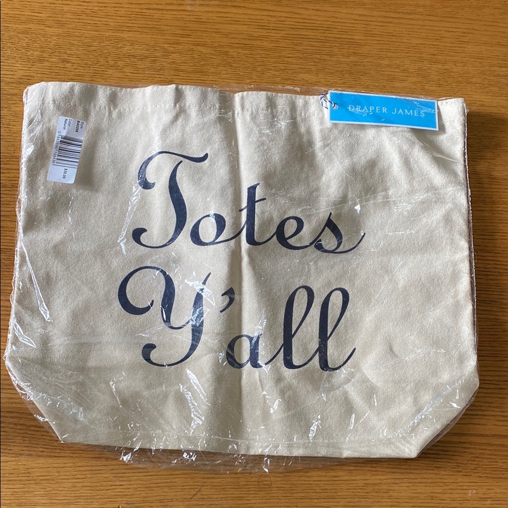 Draper James Cream Tote Bag